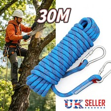 TOP Heavy Duty Rock Tree Climbing Rope Cord 30M Outdoor Safety Rescue Use 10MM