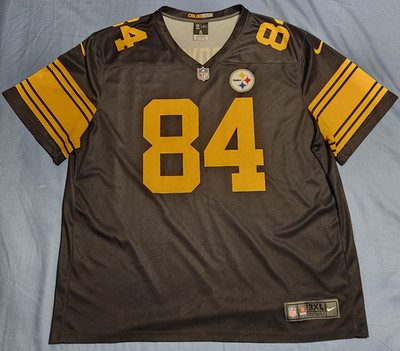 Nike Antonio Brown Pittsburgh Steelers #84 Color Rush Jersey Men's Size 3XL