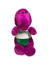 Vintage Barney the Dinosaur 12 Plush Purple Stuffed Animal Lyons Group 1992