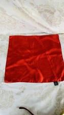 Vintage roter Krawattenhalter reine Seide Einstecktuch Einstecktuch