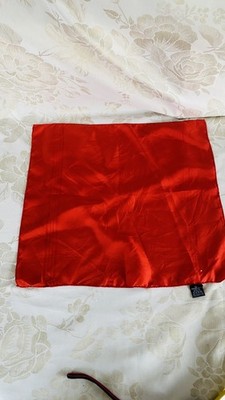 Vintage roter Krawattenhalter reine Seide Einstecktuch Einstecktuch  
