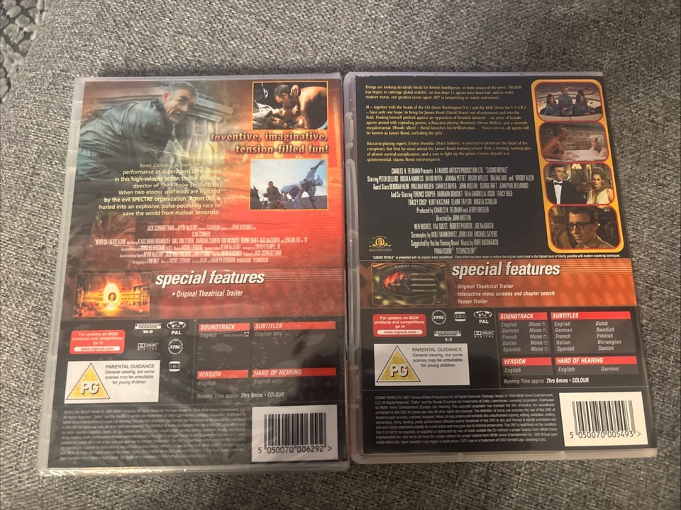 Casino Royale/Never Say Never Again DVD (1983) - Image 2 of 3