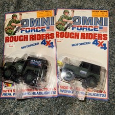 Omni Force Rough Rider Stomper 4x4 Missile Truck Vintage Lot Of 2