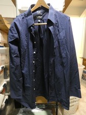 STAFFORD TRAVEL LONG SLEEVE SHIRT SIZE 18 34/35 REGULAR FIT BLUE