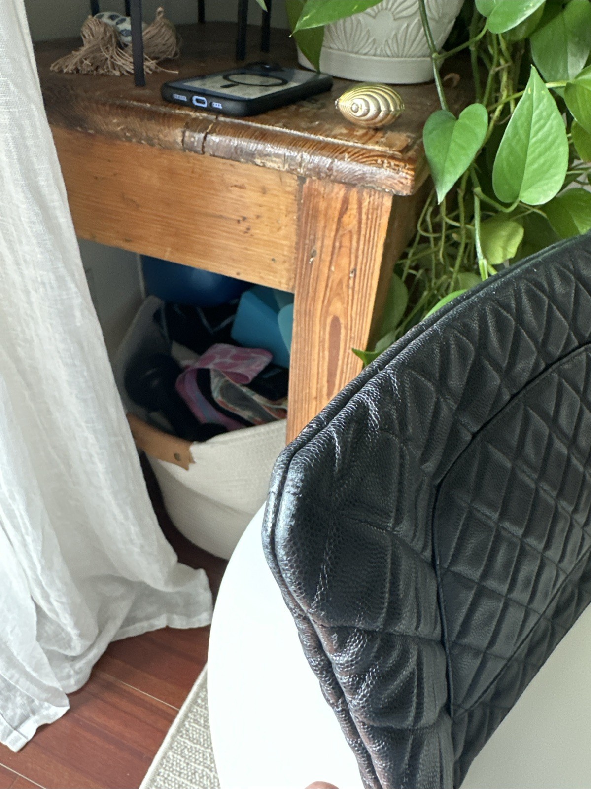 Chanel Bag Black Caviar Leather Large O-Case thumbnail 4