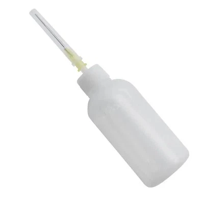 THE TECH STATION UK 50ml Squeeze Liquid Alcohol Bottle with Needle Tip Dispenser