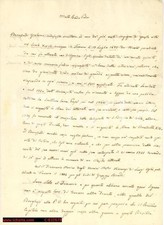 1857 SANTA MARIA IN VADO (FERRARA) Manoscritto su GIROLAMO BARUFFALDI