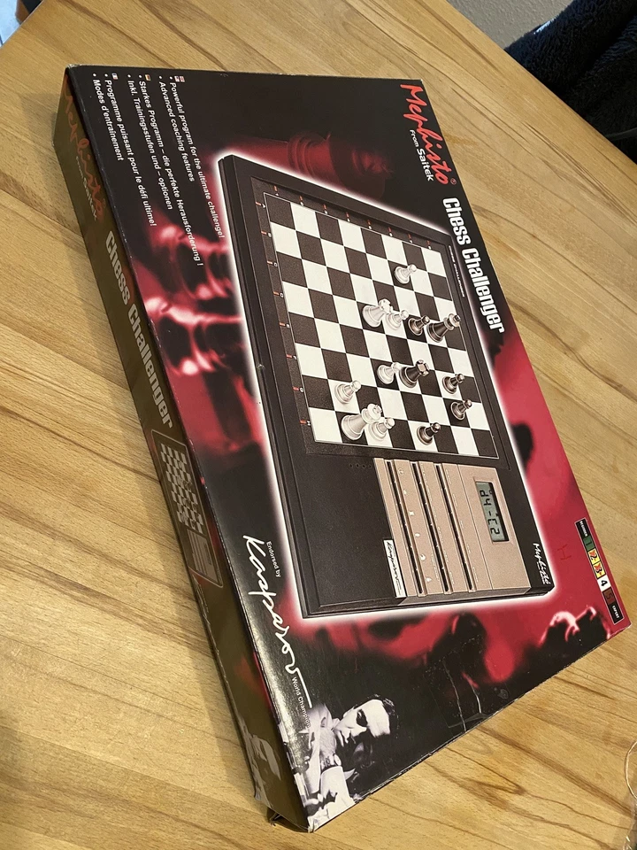 Kasparov Saitek Mephisto Chess Challenger Schachcomputer 1990 Anleitung OVP Rar - Bild 4 von 4