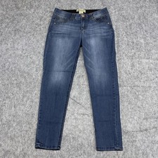 Democracy Jeans Womens 8 Blue Skinny Stretch Denim Ab Technology Slim Fit Pants