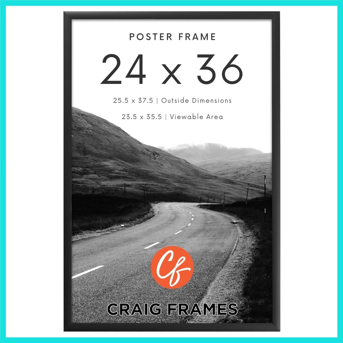 24x36 Black Poster Frame