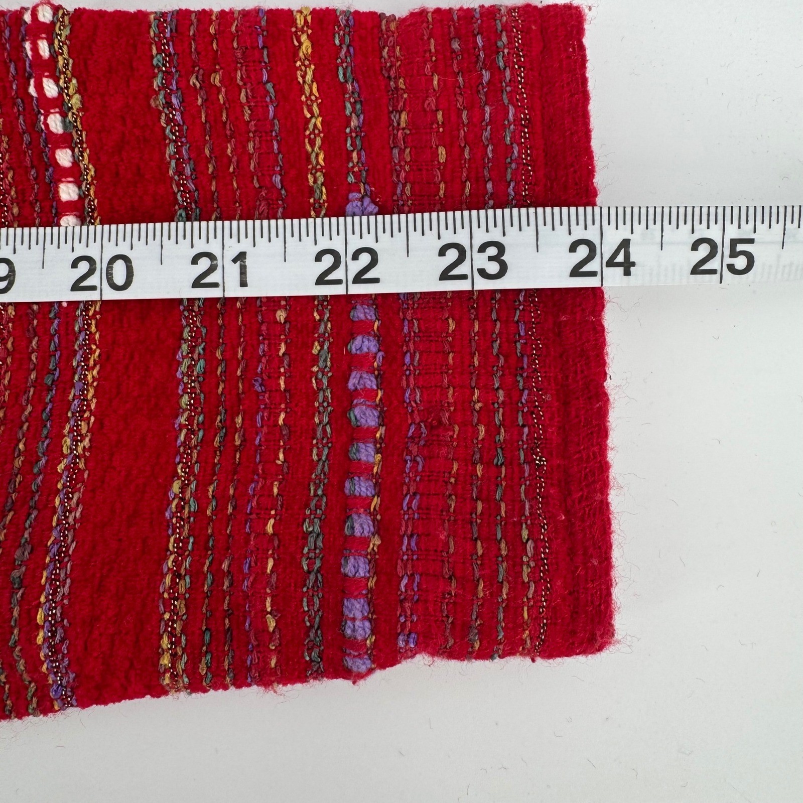 Coldwater Creek Red Striped Patchwork Jacket Smal… - image 8