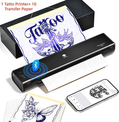 #ad Phomemo Bluetooth Tattoo Stencil Printer Wireless Thermal Machine with 10 Papers $79.99