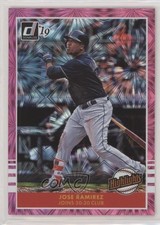 2019 Panini Donruss Highlights Pink Firework Jose Ramirez #H10 11pj