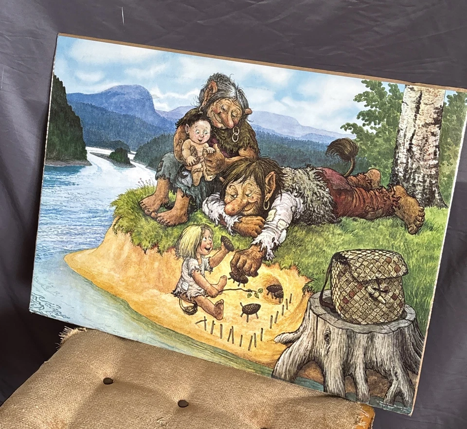 Vintage Troll Poster 1971 Sweden Rolf Lidberg Happiness Sealed New - Image 2 of 4