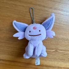 Pok mon Center Ditto Transform Eevee Mascot Figure with Ball Chain