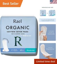 Incontinence Pads for Women, Organic Cotton Cover, Postpartum Essential, Heav...