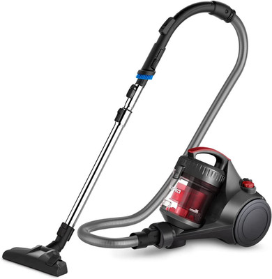 Bagless Canister Vacuum Cleaner, Lightweight Vac for Carpets and Hard Floors, Re
