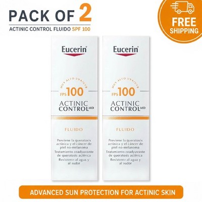 Eucerin Sun Actinic Control MD SPF 100 Fluid 80ml-PACK OF 2