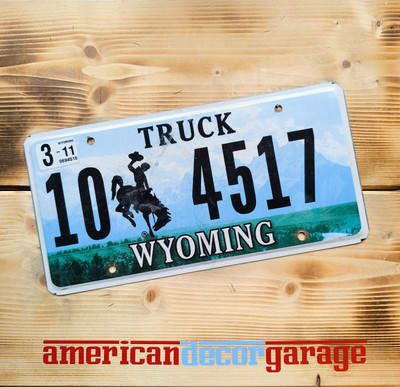 USA Nummernschild/Kennzeichen/license plate * Wyoming Bucking Bronco *