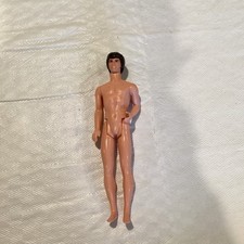 Vintage 1968 Ken Barbie Doll Molded Brown Hair Brow Eyes Bendable Legs Hong Kong