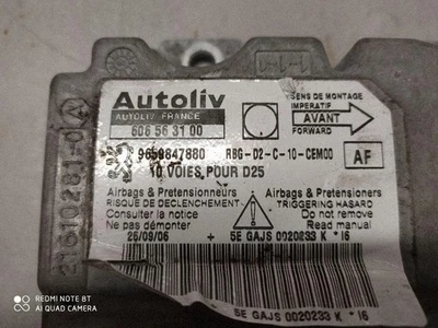 PEUGEOT 407 Coupe 6C Unité de Contrôle SRS 606563100 2.70 Diesel 150kw 37700457 - Photo 1/3