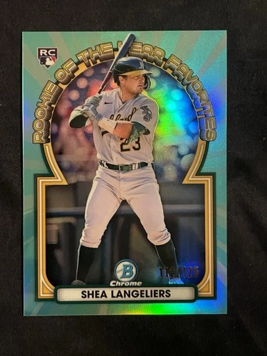 Shea Langeliers 2023 Bowman Chrome Shea Langeliers Rookie