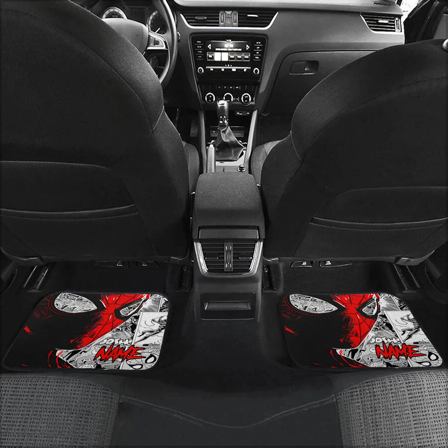 Spider Man Car Floor Mats, Marvel Comic Auto Accessories, Superhero Gift