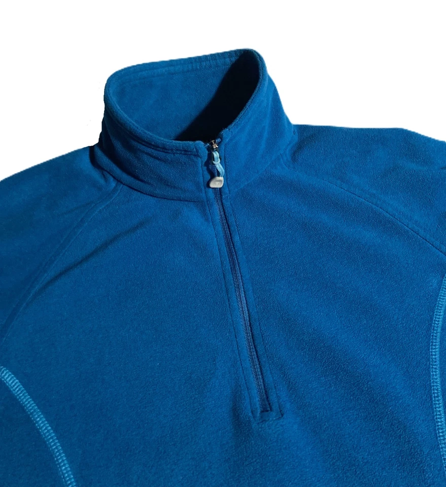 Womens Mountain Hardwear Fleece Jacket Size-Small Blue 1/4 Zip Funnel Neck - Image 2 of 4