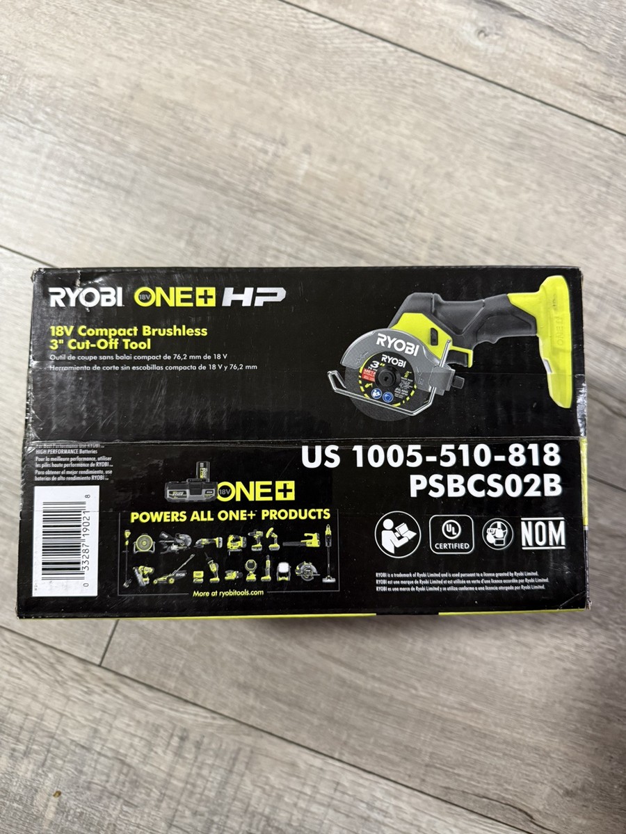 Ryobi PSBCS02B One HP 18V Compact Brushless Cut-off Tool for Ryobi PSBCS02B One HP 18V Compact Brushless Cut-off Tool for
