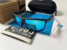 COSTA polarized - Matte Black Frame W/ Blue Polarized lens 580p