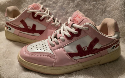 Lost Boys Archives Peach Lows Size 9 Unisex Shoes Sneakers White Pink Leather