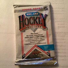 Upper Deck 1991-92 NHL Hockey Trading Card Pack Limited Edition Hologram