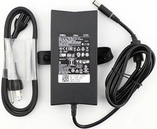 Genuine OEM Dell 130w AC adapter Charger LA130PM121 19.5V 6.7A - W power cables