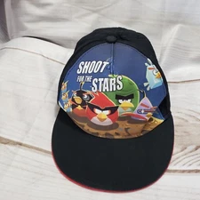Angry Birds Space Hat Snapback Youth Size Black Red Graphic 2013