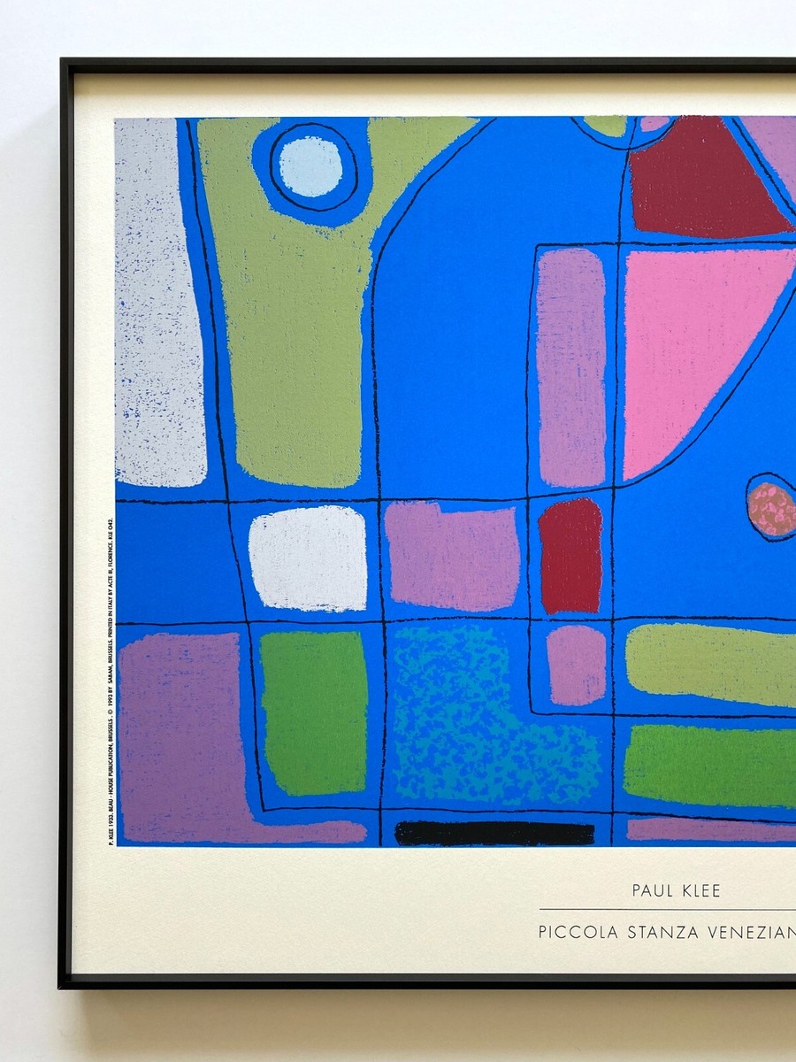 PAUL KLEE RARE 1993 FRAMED FINE ART SILKSCREEN PRINT 