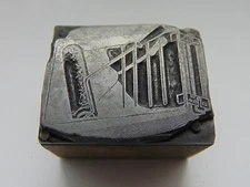 Vintage Printing Letterpress Printers Block Pain Roller