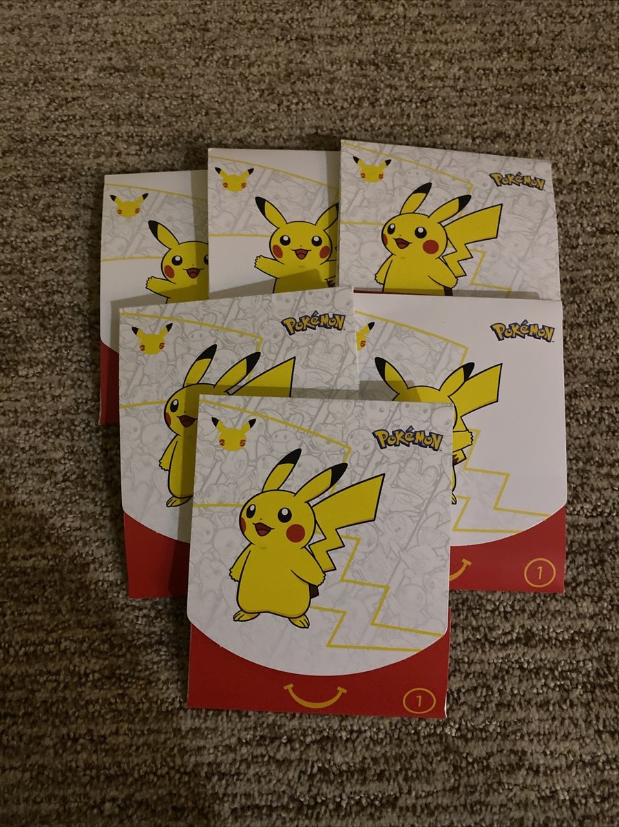 Mcdonalds Pokemon Card Packs 2021 Set 25th Anniversary *SEALED IN HAND* 6  Packs | eBay
