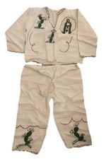 Set Traditional Mexican Indio Virgen Guadalupe Boy Size 6 Kids Pant And Top Conj
