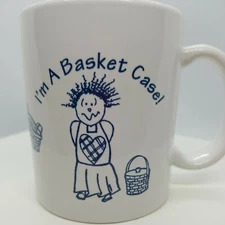 I'm A Basket Case! Custom Coffee Mugs By Harmony Design Made in USA 12oz