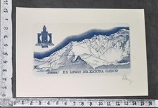 WUNDERKAMMER B EXLIBRIS 851 - " LUGANO SWISS" - * DANIEL ARPAD NAGY * - C SIGNED