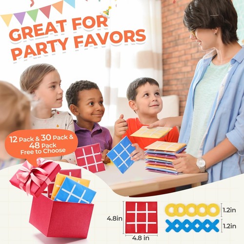 Tic Tac Toe Strategic Board Game for Kids and Family,Birthday Party Favors,Go... - Picture 2 of 8