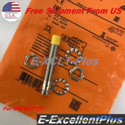 Safety Inductive Proximity Sensor 19.2-30VDC 0.5mm-4mm 100mA PNP For IFM GF711S