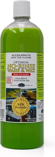 Optimum No Rinse Wash & Wax 32oz - Rinseless Car Wash, UV Protect, With Carnauba