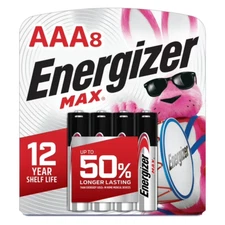 Energizer MAX AAA Batteries (8 Pack), Triple A Alkaline Batteries