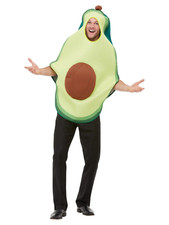 Avocado Costume Adults Food Comedy Novelty Fruit Stag Party Fancy Dress Outfit