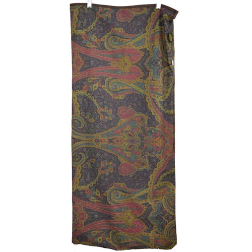 Federa cuscino Ralph Lauren Home Pomeroy prugna King Supima cotone paisley boho lusso - Foto 8 di 8