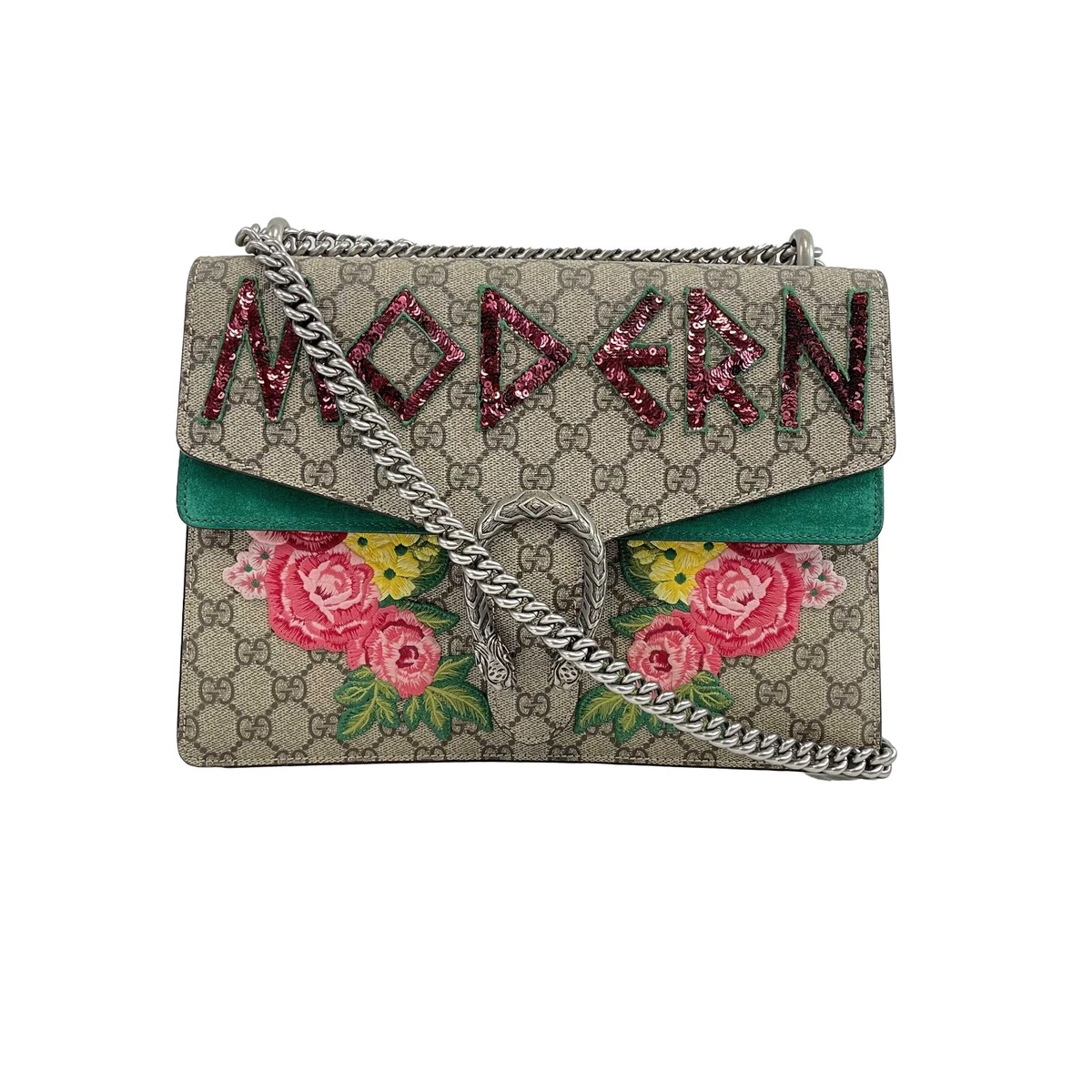 Gucci Dionysus Medium GG Supreme Embroidered Sequin Shoulder Bag