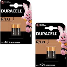 4 x DURACELL N LR1 MN9100 E90 AM5 KN Alkaline Batteries