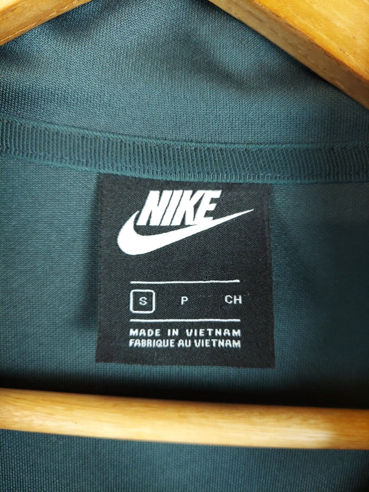 SACAI X NIKE Giacca piccola uomo Nike vintage Y2k full zip track jacket Athletic Dept verde