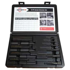 Mayhew Tools 37345 10-Piece Screw & Pipe Extractor Set